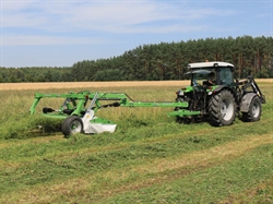 Samasz KDC skivehøster, 340 cm. med crimper